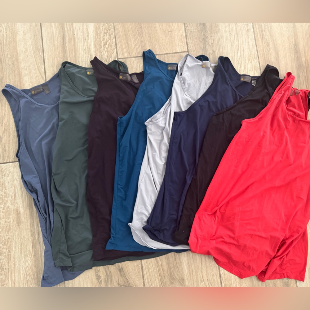 Zella workout tank top. 8 tops. All size medium. Good used condition.